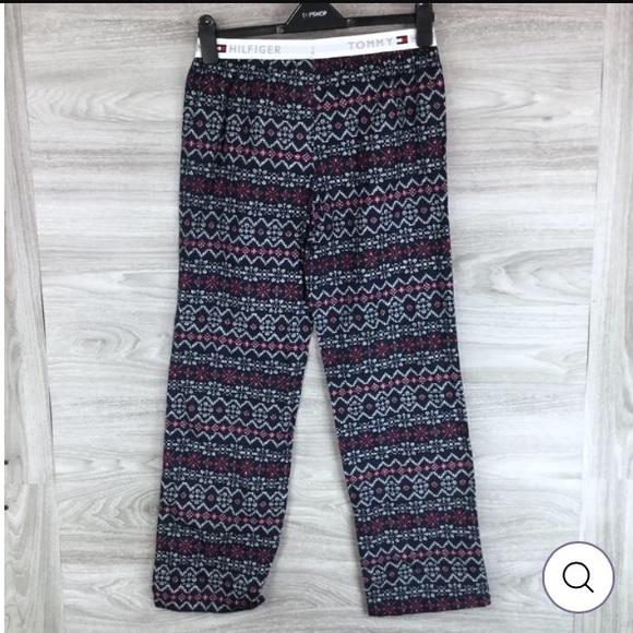 NEW Tommy Hilfiger Snowflake Pajama Pants Size Small - Picture 7 of 9